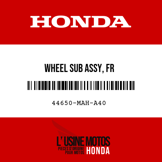 image de 44650-MAH-A40 WHEEL SUB ASSY, FR