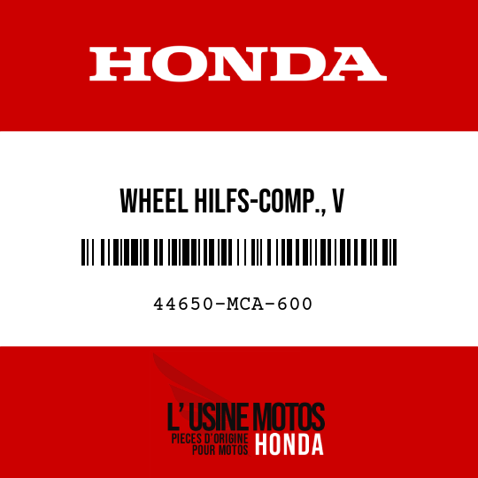 image de 44650-MCA-600 WHEEL HILFS-COMP., V