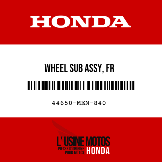 image de 44650-MEN-840 WHEEL SUB ASSY, FR