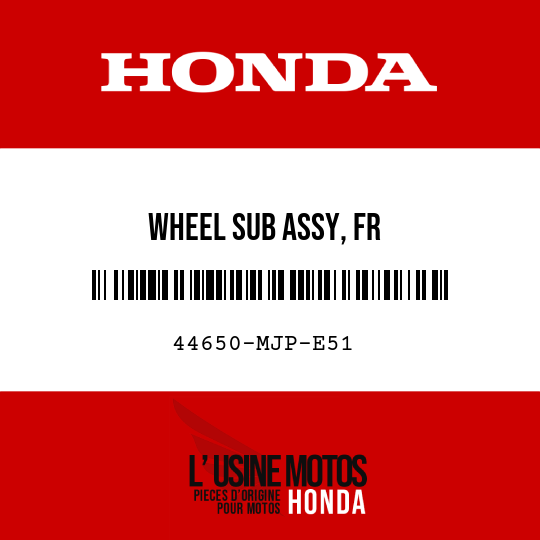 image de 44650-MJP-E51 WHEEL SUB ASSY, FR