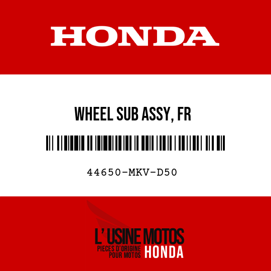 image de 44650-MKV-D50 WHEEL SUB ASSY, FR