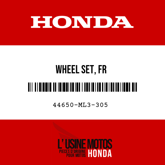 image de 44650-ML3-305 WHEEL SET, FR