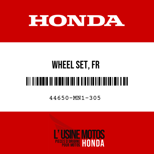 image de 44650-MN1-305 WHEEL SET, FR