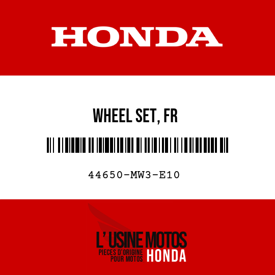 image de 44650-MW3-E10 WHEEL SET, FR