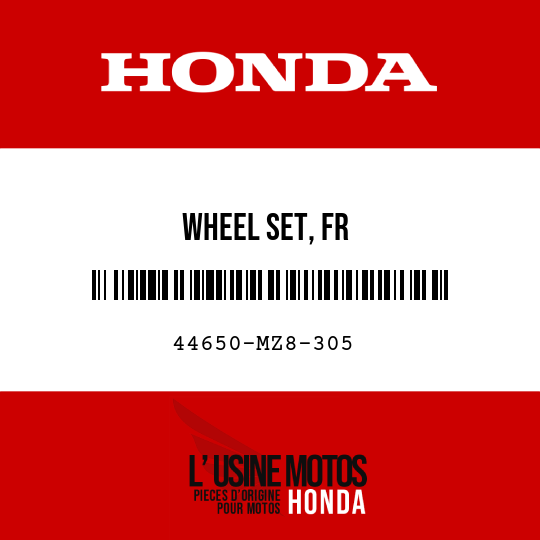 image de 44650-MZ8-305 WHEEL SET, FR