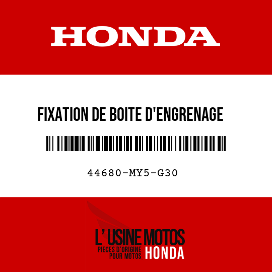 image de 44680-MY5-G30 FIXATION DE BOITE D'ENGRENAGE