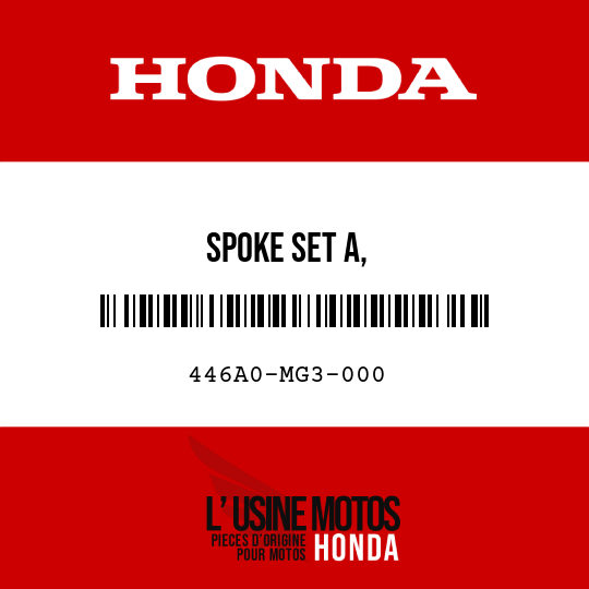 image de 446A0-MG3-000 SPOKE SET A,