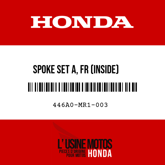 image de 446A0-MR1-003 SPOKE SET A, FR (INSIDE)