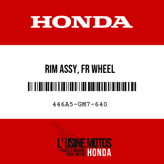 image de 446A5-GM7-640 RIM ASSY, FR WHEEL