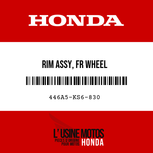 image de 446A5-KS6-830 RIM ASSY, FR WHEEL
