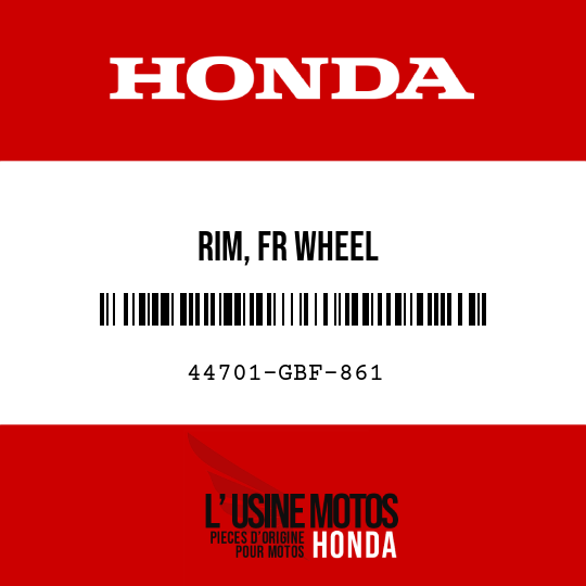 image de 44701-GBF-861 RIM, FR WHEEL