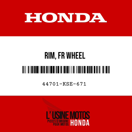 image de 44701-KSE-671 RIM, FR WHEEL