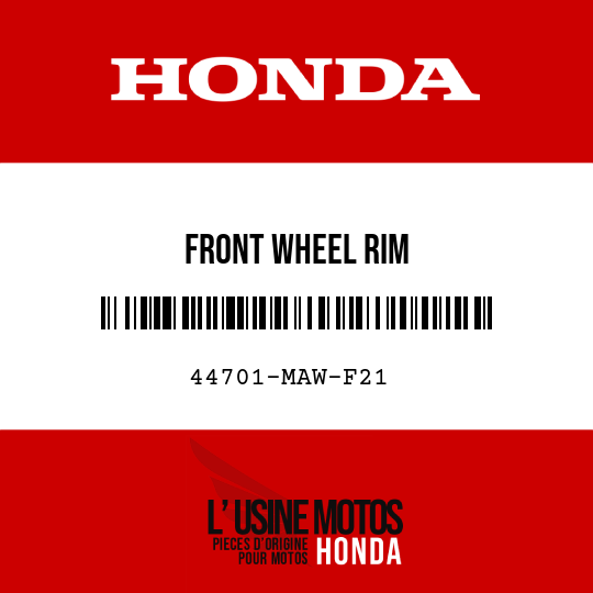 image de 44701-MAW-F21 FRONT WHEEL RIM