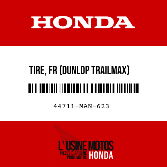 image de 44711-MAN-623 TIRE, FR (DUNLOP TRAILMAX) (90/90-21 54S)