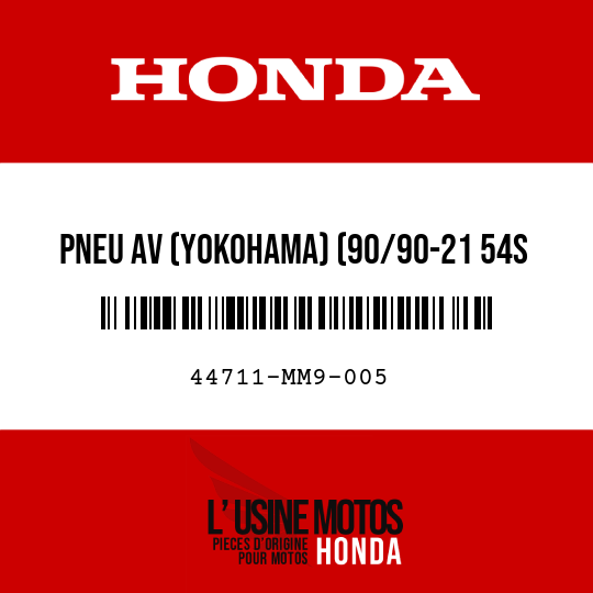 image de 44711-MM9-005 PNEU AV (YOKOHAMA) (90/90-21 54S E-703)