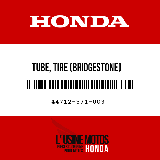 image de 44712-371-003 TUBE, TIRE (BRIDGESTONE)