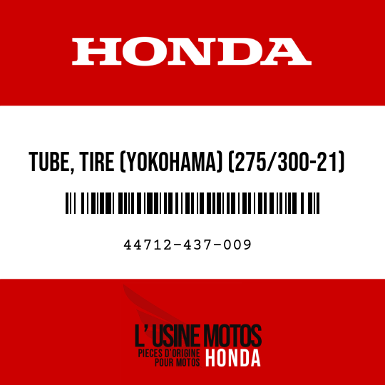 image de 44712-437-009 TUBE, TIRE (YOKOHAMA) (275/300-21)