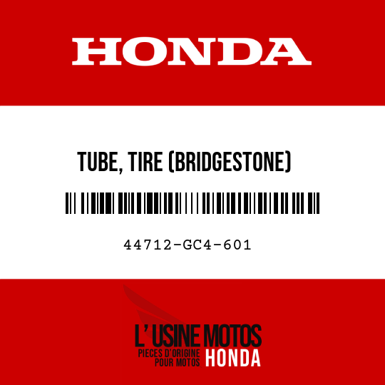 image de 44712-GC4-601 TUBE, TIRE (BRIDGESTONE) (70/100-17)