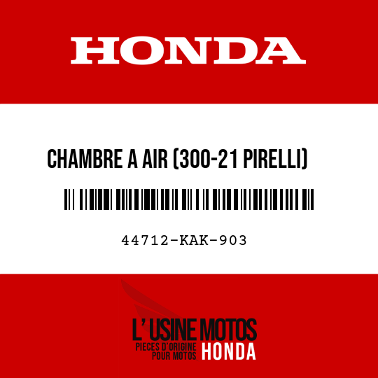 image de 44712-KAK-903 CHAMBRE A AIR (300-21 PIRELLI)