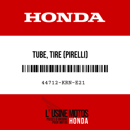 image de 44712-KRN-E21 TUBE, TIRE (PIRELLI)