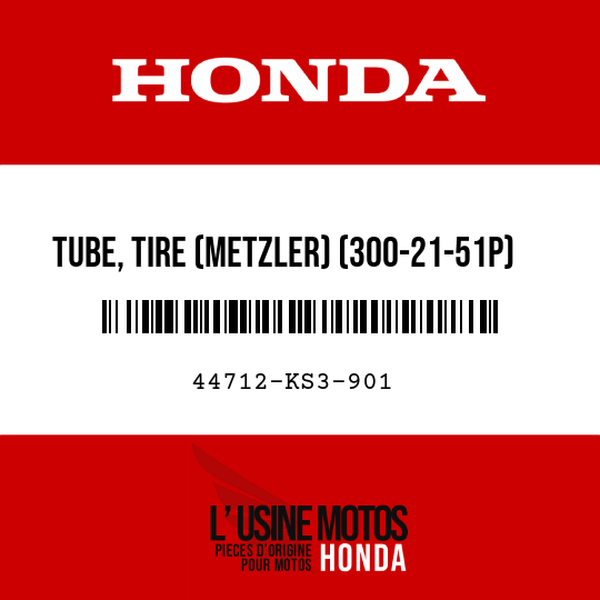 image de 44712-KS3-901 TUBE, TIRE (METZLER) (300-21-51P)