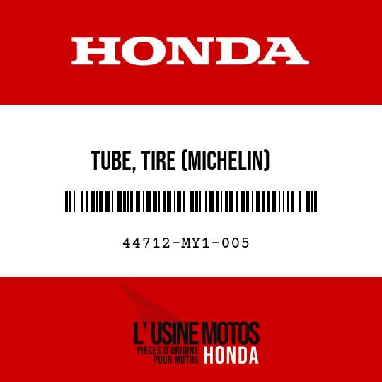 image de 44712-MY1-005 TUBE, TIRE (MICHELIN)