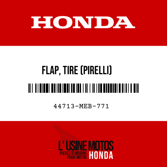 image de 44713-MEB-771 FLAP, TIRE (PIRELLI)