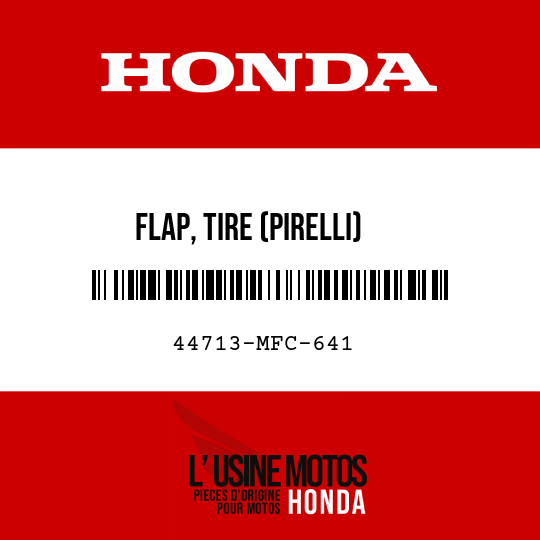 image de 44713-MFC-641 FLAP, TIRE (PIRELLI)