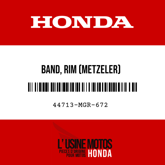 image de 44713-MGR-672 BAND, RIM (METZELER)