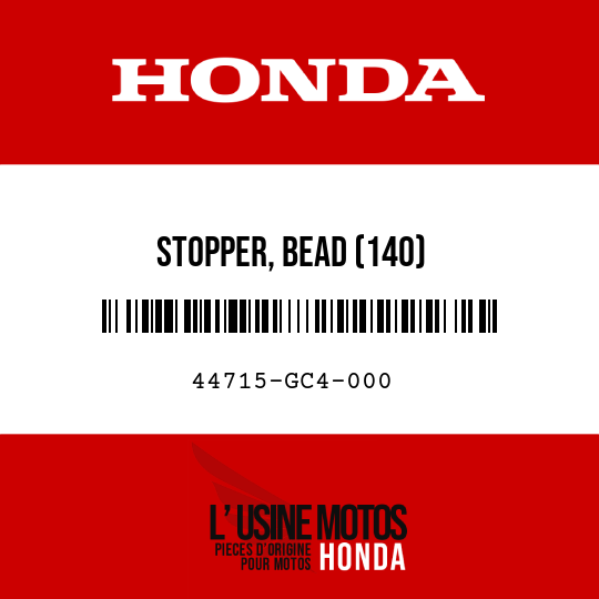 image de 44715-GC4-000 STOPPER, BEAD (140)