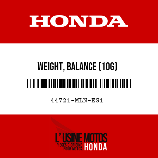 image de 44721-MLN-ES1 WEIGHT, BALANCE (10G)