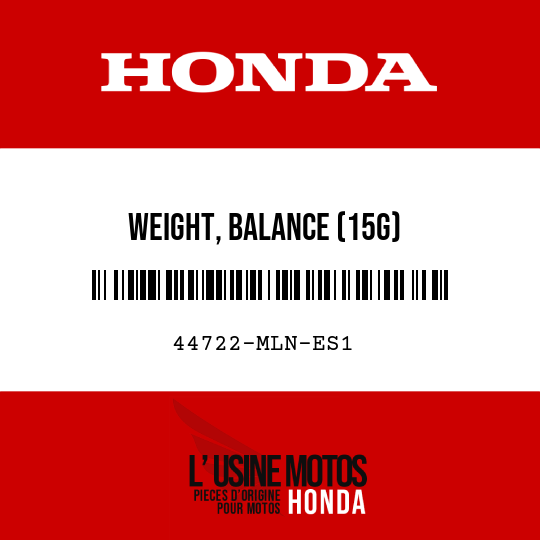 image de 44722-MLN-ES1 WEIGHT, BALANCE (15G)