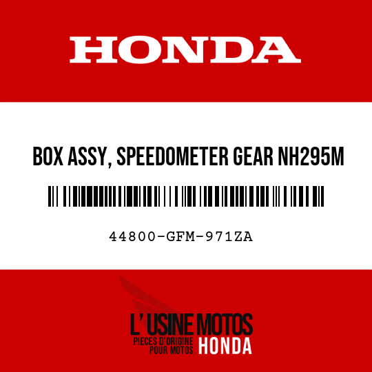 image de 44800-GFM-971ZA BOX ASSY, SPEEDOMETER GEAR NH295M (NH295M SPARKLING SILVER METALLIC)