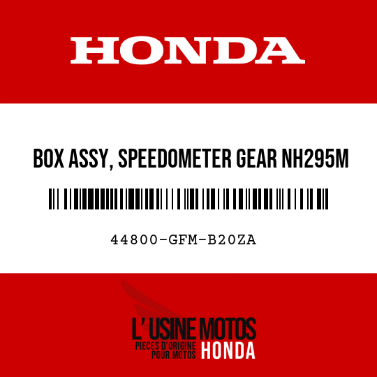 image de 44800-GFM-B20ZA BOX ASSY, SPEEDOMETER GEAR NH295M (NH295M SPARKLING SILVER METALLIC)