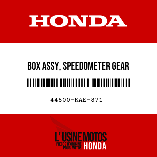 image de 44800-KAE-871 BOX ASSY, SPEEDOMETER GEAR