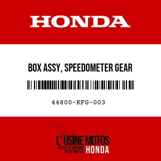 image de 44800-KFG-003 BOX ASSY, SPEEDOMETER GEAR
