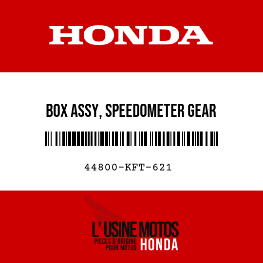 image de 44800-KFT-621 BOX ASSY, SPEEDOMETER GEAR