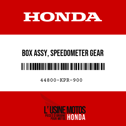 image de 44800-KPR-900 BOX ASSY, SPEEDOMETER GEAR