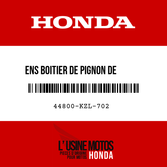 image de 44800-KZL-702 ENS BOITIER DE PIGNON DE     COMPTEUR DE VITESSE