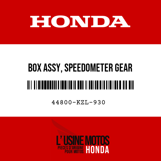 image de 44800-KZL-930 BOX ASSY, SPEEDOMETER GEAR