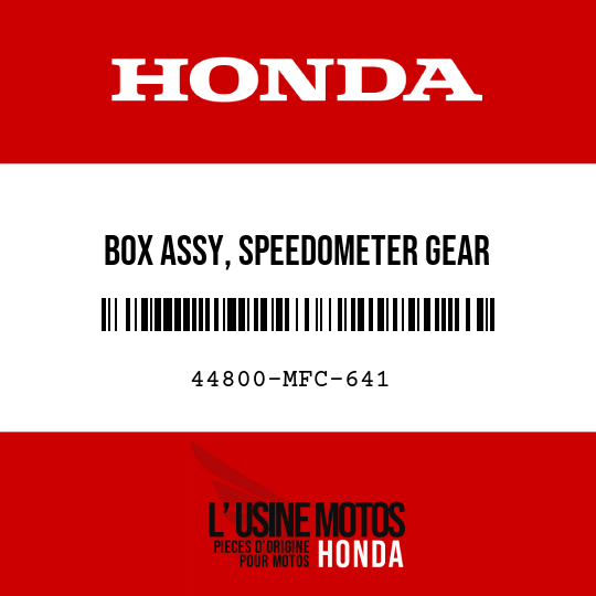 image de 44800-MFC-641 BOX ASSY, SPEEDOMETER GEAR