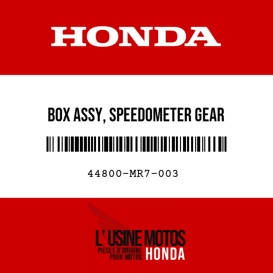 image de 44800-MR7-003 BOX ASSY, SPEEDOMETER GEAR