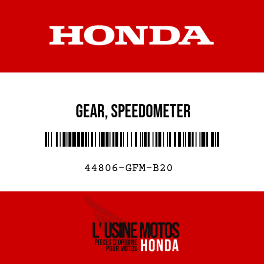 image de 44806-GFM-B20 GEAR, SPEEDOMETER