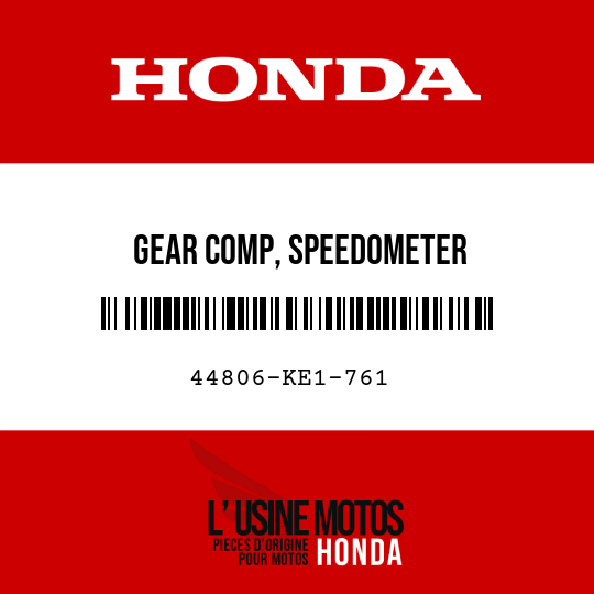 image de 44806-KE1-761 GEAR COMP, SPEEDOMETER