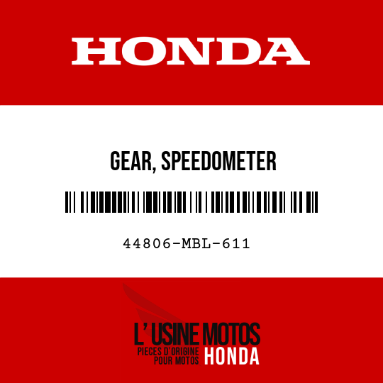 image de 44806-MBL-611 GEAR, SPEEDOMETER