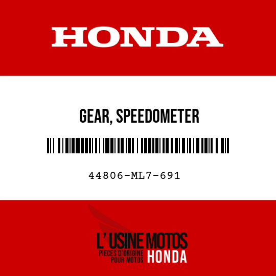 image de 44806-ML7-691 GEAR, SPEEDOMETER