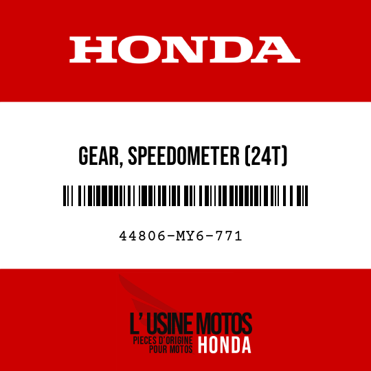 image de 44806-MY6-771 GEAR, SPEEDOMETER (24T)