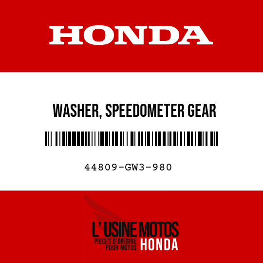 image de 44809-GW3-980 WASHER, SPEEDOMETER GEAR