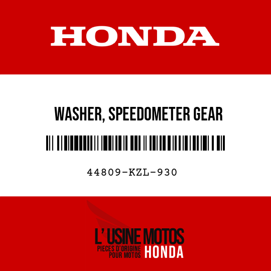 image de 44809-KZL-930 WASHER, SPEEDOMETER GEAR