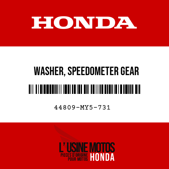 image de 44809-MY5-731 WASHER, SPEEDOMETER GEAR
